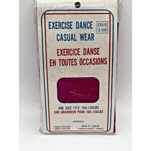Dance Exercise Tights One Size fits 100-150 lbs 100‎ % Nylon Vintage Full Foot